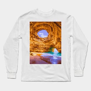 Beach Cave - Landscape Long Sleeve T-Shirt